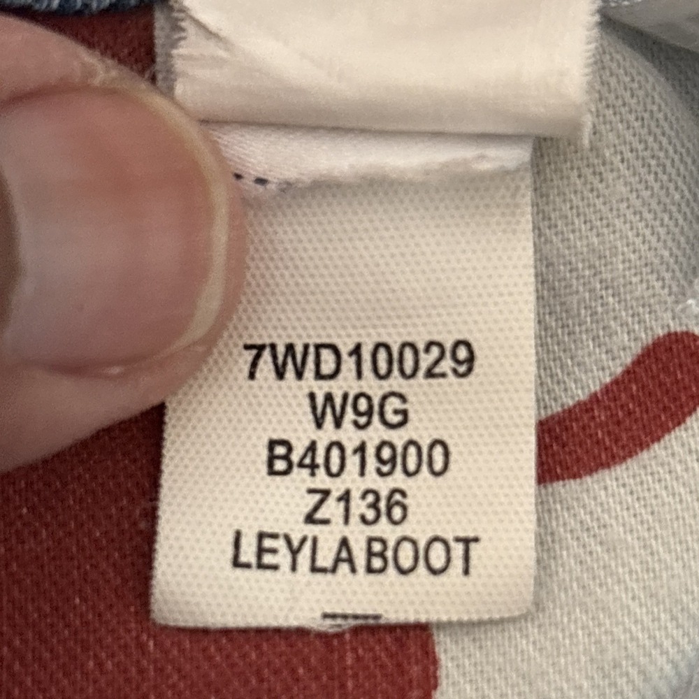 Lucky Brand Leyla Boot Jean Women Size 8 With 28 Inseam Blue Stretch Flare Denim - Picture 9 of 13